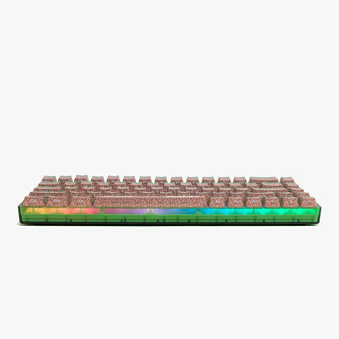 HIGROUND X MINECRAFT GRASS BLOCK BASECAMP 65 - front-frame with RGB and lettering