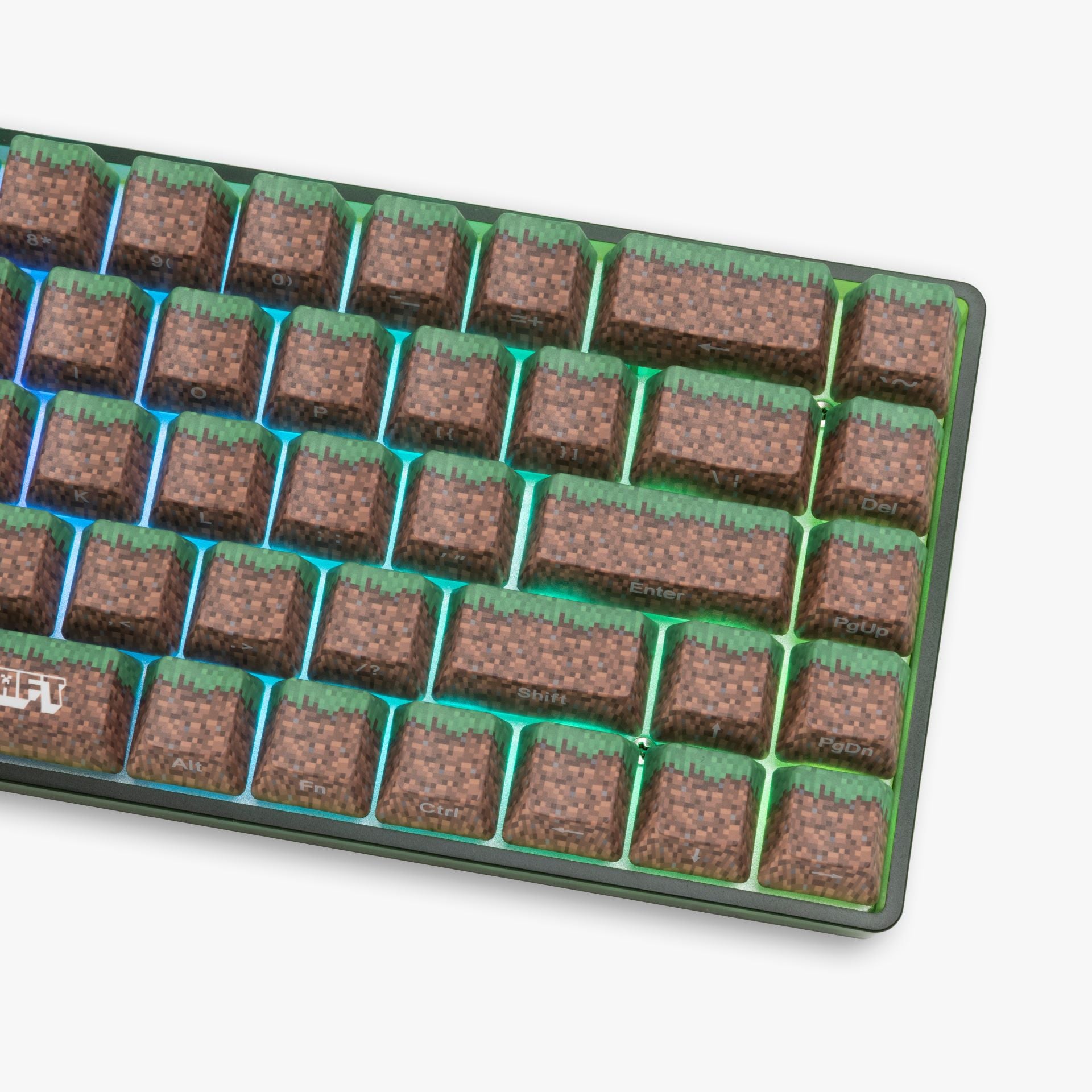 Keyboard Blocks Minecraft HG x Minecraft Base 65 Keyboard - Grass Block – Higround