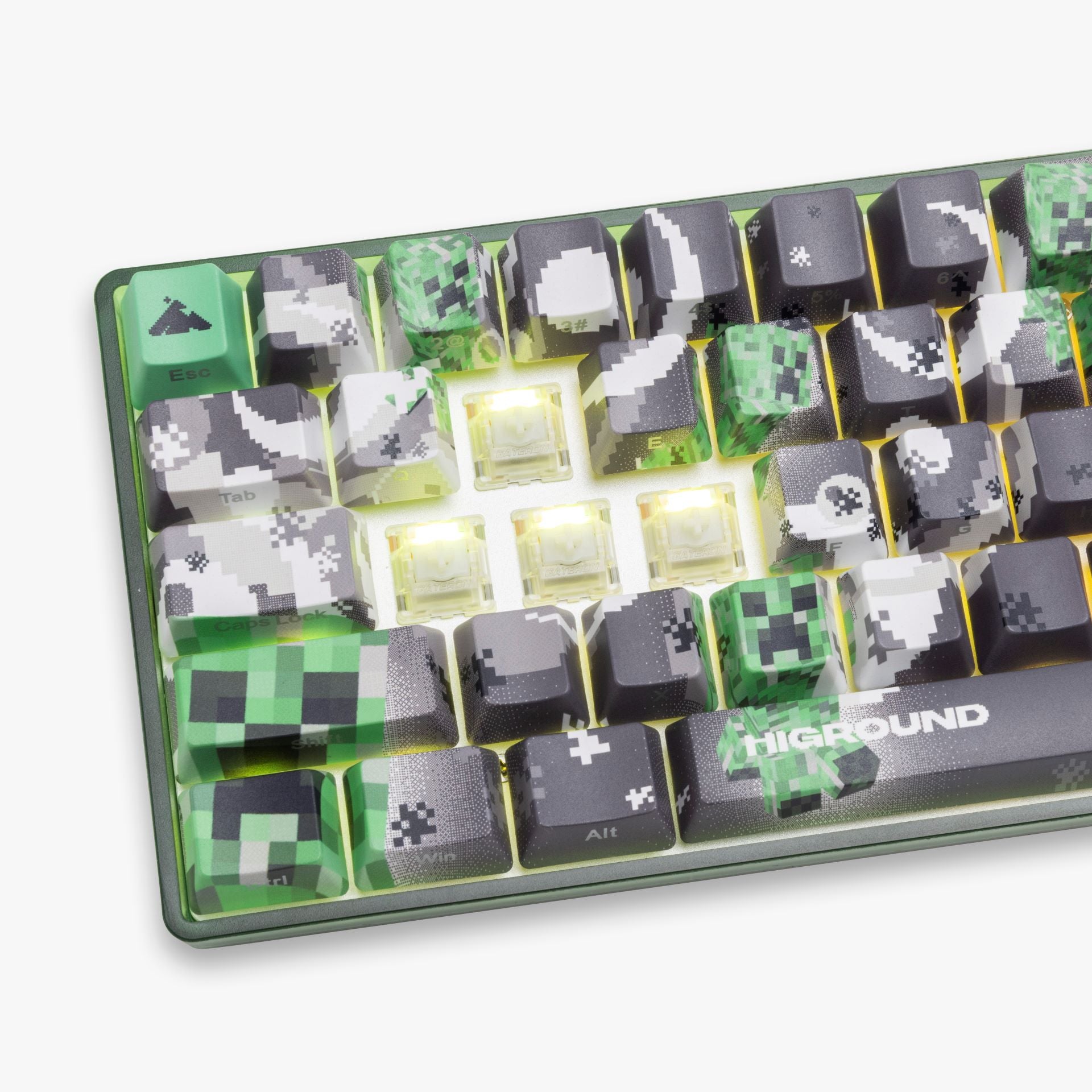 Minecraft Keyboad HG x Minecraft Basecamp 65HE Keyboard - Creeper – Higround