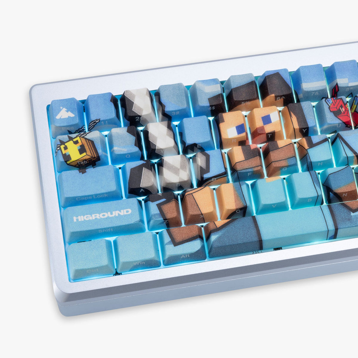 Minecraft One Hand Keyboard HG x Minecraft Summit 65 Keyboard - Steve & Animals – Higround