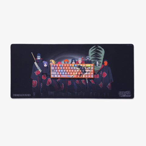 Naruto x HG Akatsuki Mousepad with keyboard on top