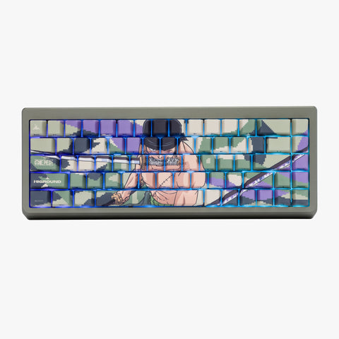 RGB lighting on One Piece x HG Summit 65 Keyboard - Zoro