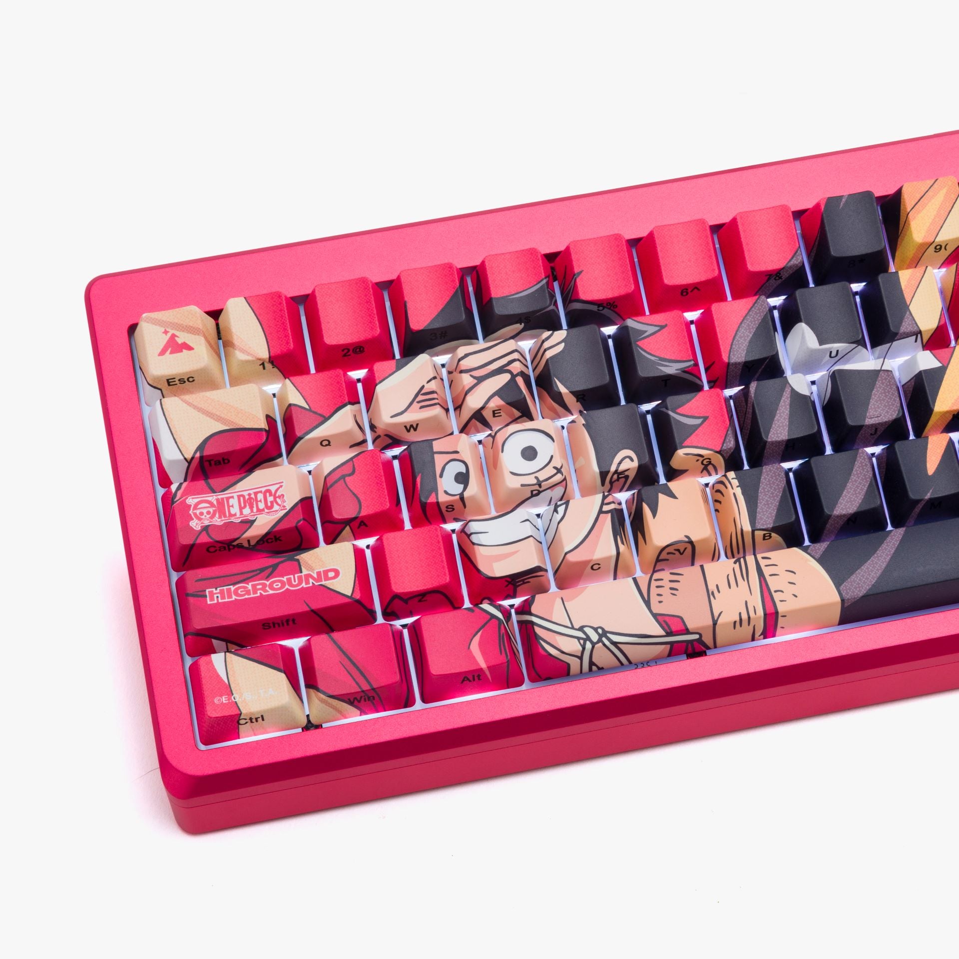 One Piece Keyboard Sticker One Piece x HG Summit 65 Keyboard - Luffy – Higround