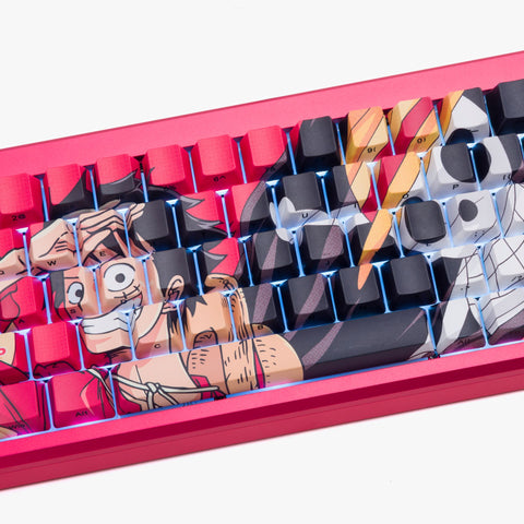 Center detail on One Piece x HG Summit 65 Keyboard - Luffy