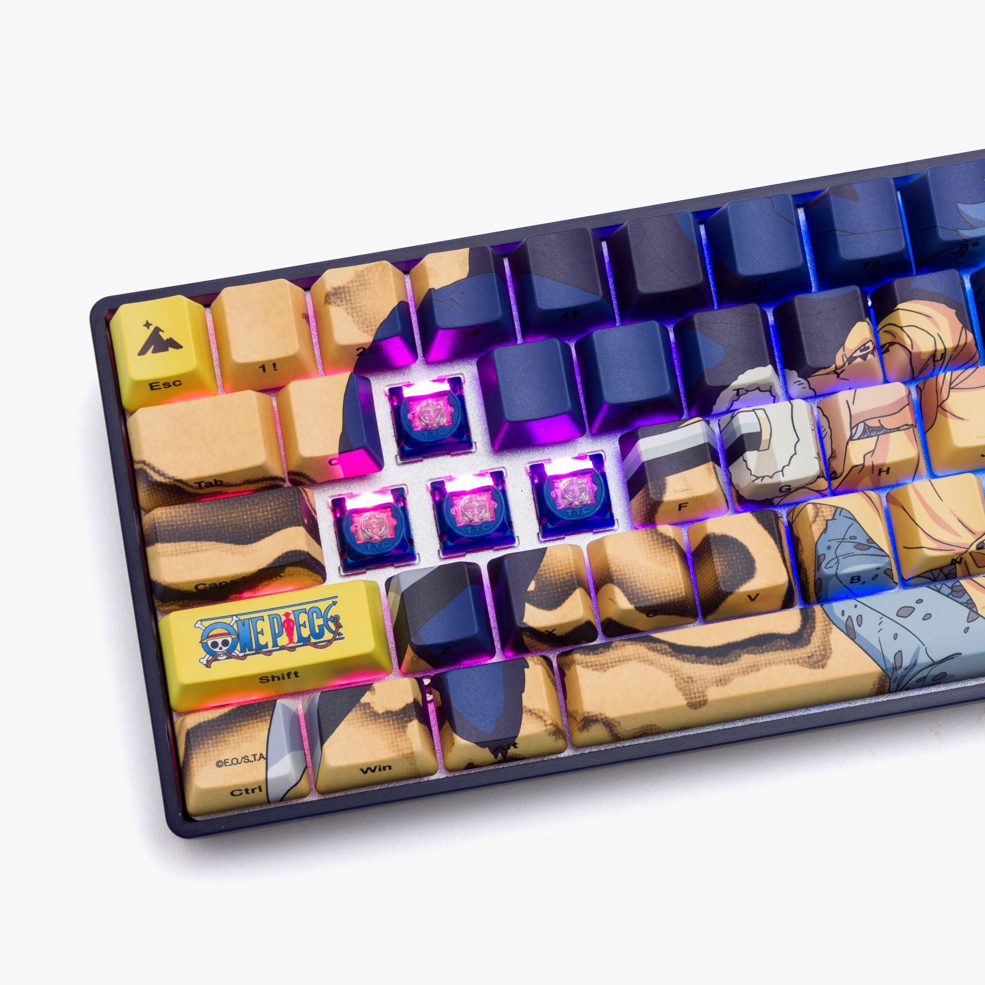 One Piece Keyboard Sticker One Piece x HG Basecamp 65 Keyboard - Law – Higround