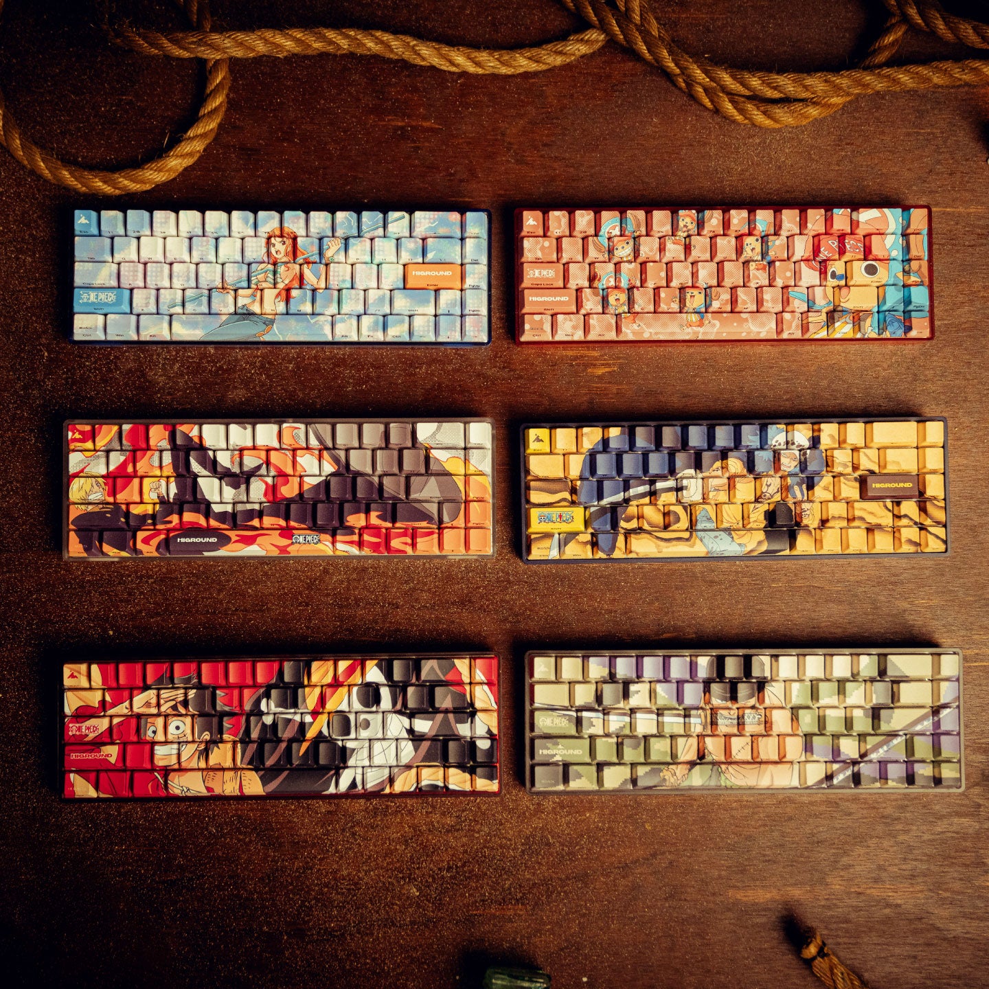 One Piece Keyboard Sticker One Piece x HG Basecamp 65HE Keyboard - Zoro – Higround