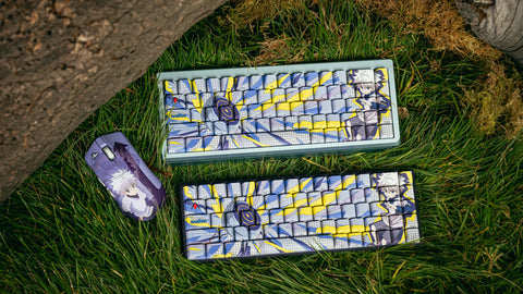 HxH x HG Base 65+ Keyboard - Killua, Summit Killua and YUMA MOUSE Killua