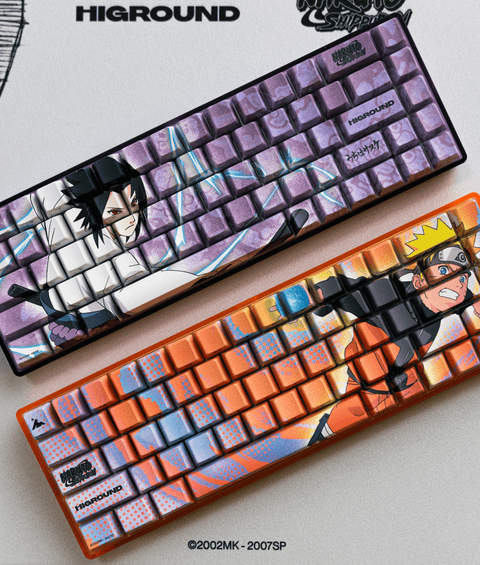 Naruto and Sasuke base 65 keyboards