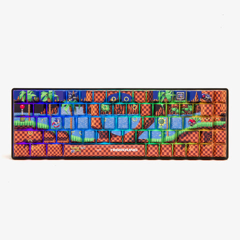 Sonic x Higround Green Hill Zone Keyboard